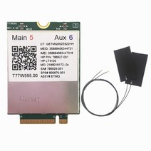 5G 라우터 이동식 와이파이 에그무제한 lt4120 snapdragon x5 lte t77w595 hp probookelitebook 820 840 850 745 g3용 4g, 안테나 포함