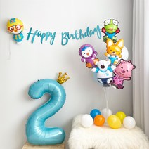 뽀로로 풍선 생일파티세트 두돌 세돌풍선, 3