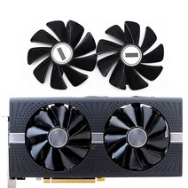 CCBBAA 2피스 CF1015H12D 쿨러 팬 사파이어 라데온 RX 470 480 580 570 니트로 마이닝 에디션 RX580 RX480 게이밍 비디오 카드 냉각