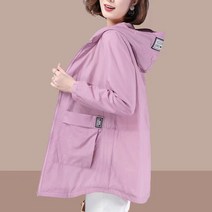 에버유어스 여름 바람막이 여성 초경량 바람막이 공기가 통하다 자외선 차단 퍼플