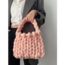 손뜨개가방 자이언트실 가방 숄더백 두툼한 뜨개질 실가방 만들기 재료 diy 가방만들기