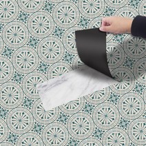 접찹식 대리석 바닥 데코타일 레트로 스타일 PVC 바닥 종이 3M/롤 스티커 빈티지 벽돌 패턴 DIY 호텔 침실, 06 As picture5