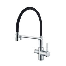 Uythner waterfilter는 주방 수전 듀얼 핸들 데크 360도 회전 정수기능 크레인, [01] Chrome