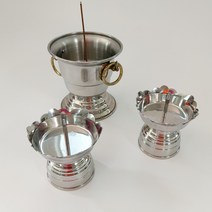 낮은촛대 양초꽂이 제사용 명상 요가 양초받침대, 촛대1개