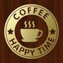 오피스왕국 커피 커피잔 coffee7 그래픽 스티커, 메탈골드