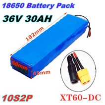 전동킥보드 배터리 Ebike 36V 30Ah ebike 팩 18650 리튬 이온 250W-500W 고전력 및 용량 42V 바이크 오토바이 스쿠터, [01] 금