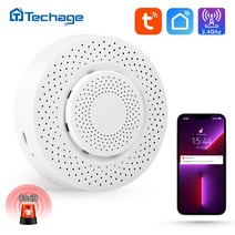 휴대용 일산화탄소 감지기 경보 차량 캠핑 홈 보안 techage tuya wifi 천연 가스 센서 가연성 가스 누출 스마트 라이프 시스템, 1개