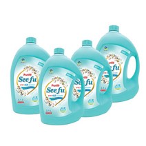 하루그린 퓨리핏 씨퓨 실내건조 웜코튼 3.1L 4개 섬유유연제