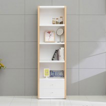 [4천원 즉시할인]장인가구 프린스 600 5단 서랍형 책장, 메이플화이트