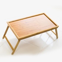 접이식사각테이블 1인 대나무베드트레이