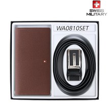 스위스밀리터리 장지갑+벨트세트 WA0810BRPSET 무료 선물포장