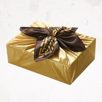 글라라세상 선물포장용 나염 공단보자기 대(108x108cm), 창틀무늬, 1장