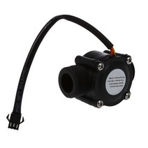 1-60L / min DC 5-24V 홀 효과 수 흐름 센서 카운터 미터 FS300A, 하나, 검은 색