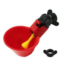 병아리물통 닭 병아리 앵무새 사료통 물통 니플 용품 10 pcs 자동 메추라기 그릇 노란색 농장 가금류 식수 시스템이있는 직선 파이프 급수기, 나사로, m