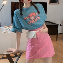탑보그 말괄량이 소녀 반팔티(2컬러)
