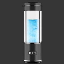 알카리 이온수기 수소 물 생성기 알칼리성 메이커 usb 충전식 물 ionizer 병 슈퍼 항산화 orp 수소가 풍부한 물 컵, 검은색