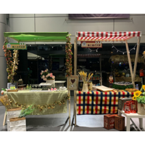 플리마켓진열대 원목 이동식 가판대 백화점 식품, 상세이페이지 참고, 고정 1.5x0.6x2