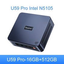 Beelink-U59 프로 인텔 11th N5105 미니 PC 컴퓨터 윈도우즈 11 DDR4 16GB 512GB SSD U59 N5095 8GB 256GB 1000M 데스크탑 게, CHINA, 미국, 05 U59 Pro 16G512G_01 미국
