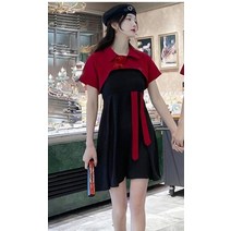 커플시밀러룩 커플룩 남성 여성 연인 귀여운 레트로 발렌타인 빨간 티셔츠 드레스