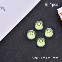 레이저수평기 2pcs 10*10*29mm 스퀘어 스피릿 레벨 버블 마그네틱 스트라이프/1 학위 마크 표면 측정 도구, 05 4pcs