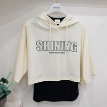 에꼴리에 모다 오산동탄 샤이닝 6부 레이어드 후드티23PT783