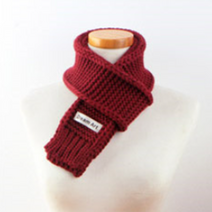 꽈배기 짧은 목도리 겨울 방한 학생 초등 머플러 크리스마스 선물