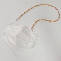 네이처뮤지엄 esa 꽃다발공예 초등미술 만들기부채 명함꽂이만들기 슬라임물풀 방과후미술재료, 핸드메이드 분실방지 마스크 지킴이 스트랩 목걸이, C플라워