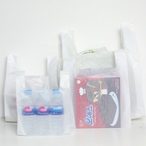 대한잡화점 ㅇ무지 비닐봉투 100매 4가지 사이즈, 무지 손잡이 (소) 비닐봉투 (100매)
