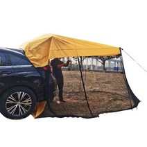 야외 자동차 후면 확장 차양 텐트 차량 트렁크 사이드 천막 suv 오프로드 야외 캐노피 캠핑 트렁크 사이드 캠핑 텐트, 03 Yellow