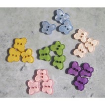 자개빛나비단추/10개 SET 1000원/퀼트부재료/스티치/원형단추/디자인단추/펠트/우드단추/칼라단추/파랑색/노랑색/핑크색/하늘색/초록색/비즈/quilt/퀼트도매, 9. 노랑(30개)
