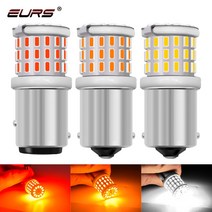 EURS 1pcs 1156 BA15S P21W LED Bau15s 1157 BAY15D P215W LED 라이트 자동차 방향 지시등 자동 램프 12V 24V 전구 화이트 레드, Yellow+1156 ba15s