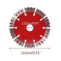 콘크리트 칼 블록 홈파기 드릴 비트 기리 다이아몬드 톱날 대리석 도자기 화강암 석재 용 건식 습식 절단 디스크 홈 가공 블레이드, 135 x 22.23mm