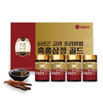 구증구포 6년근 고려 프리미엄 흑홍삼정 골드 240g 4개입 선물세트, 1개