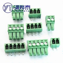 10 세트 381mm 15EDG 23456789101112131516 핀 직각 스트레이트 핀 플러그터미널 블, Straight Pin+7P-5Set