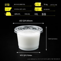 일회용 소스통 업소용 휴대용 25ml 뚜껑있는 테이크아웃 포장양념통 스몰사이즈 올인원피스, 색깔27, 하나
