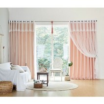 [한스데코]엘리샤 이중암막커튼 대형