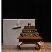 인센스홀더 전자저울 제사상작은상 예쁜그릇 보온도시락 지방틀 세트 오븐용접시 제기세트 금동대 촛대, 사방만수인향로