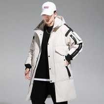 COSYEVNO 두꺼운 중장 남성 패딩 겨울 화이트 오리털 코트