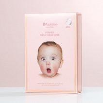 제이엠솔루션 마마 퓨어니스 멜라 클리어 마스크팩 (10매) / 기미완화 집중토닝 깨순이마스크팩, 10개, 1개