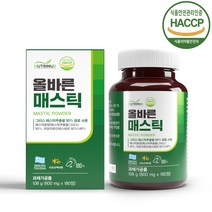 위건강 올바른 매스틱 매스틱검 추출분말 양배추 브로콜리 맥문동 프락토올리고당 600mg*180정