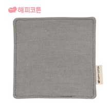 해피코튼 티코스터, 그레이(린넨), 1개