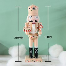 호두까기인형 크리스마스 선물 조각상 홈 나무수제 군인 진저 브레드 맨 인테리어, g