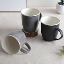 물컵 도자기머그 머그잔 도자기물컵 북유럽머그 커플머그컵 머그컵 커피머그 빈티지머그컵 커피컵, 모던머그 300 블랙