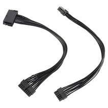 ATX 24pin ~ 18 핀 어댑터 컨버터 전원 케이블 및 8 핀 ~ 12 핀 ATX 어댑터 전원 케이블 HP Z440 Z640 마더 보드, 하나, 보여진 바와 같이