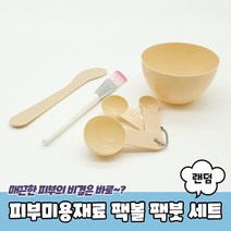 모델링팩 마스크팩 팩붓 팩브러쉬 팩볼 세트
