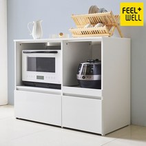 필웰 데이아 광파오븐 렌지대 서랍둘 DVX RZ9456 밥솥/렌지대, 화이트