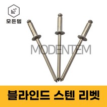 블라인드 리벳 스텐 브라인드 리베트 3.2~4.8미리, 스텐 4.8 x 16mm(30개)