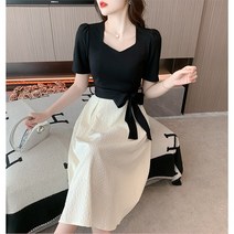 잇츠스타일 블랙앤화이트 시원한 원피스 MM50901