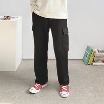 남자 카고 와이드 트레이닝 팬츠 스웨트팬츠
