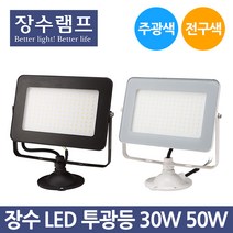 LED 투광등 주광색 노출형 30W, 백색